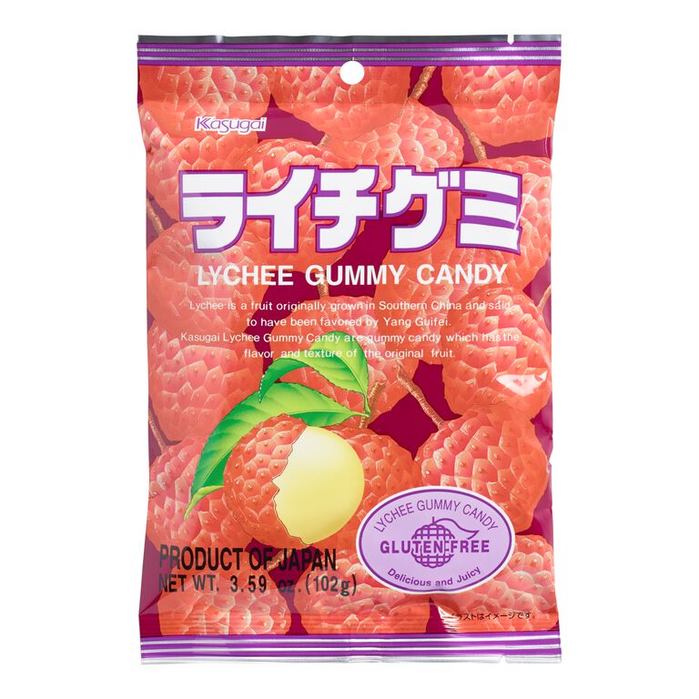 Kasugai Lychee Gummy Candy image number 1