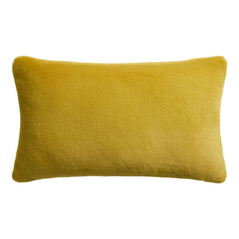 Fuzzy Plush Lumbar Pillow image number 1