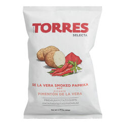 Torres Selecta Hot Smoked Paprika Premium Potato Chips