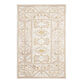 Vera Yellow and Ivory Persian Style Tufted Wool Area Rug image number 0