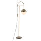 Lowell Brushed Brass and Frosted Glass Floor Lamp image number 0