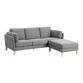Noelle Graphite Woven Sofa and Ottoman image number 0