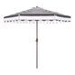Striped Scalloped 9 Ft Tilting Patio Umbrella image number 0