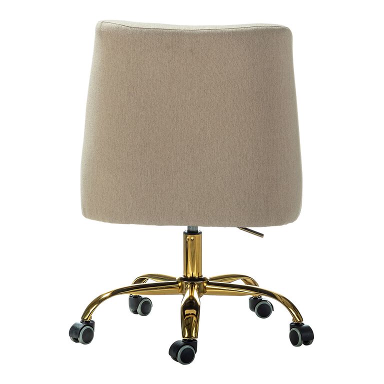 Alton Velvet Upholstered Office Chair image number 4