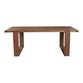 Longmount Antique Cappuccino Pine Wood U Base Dining Table image number 2