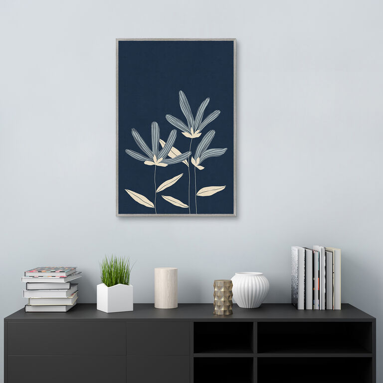 Three Flowers By Alisa Galitsyna Framed Canvas Wall Art image number 2
