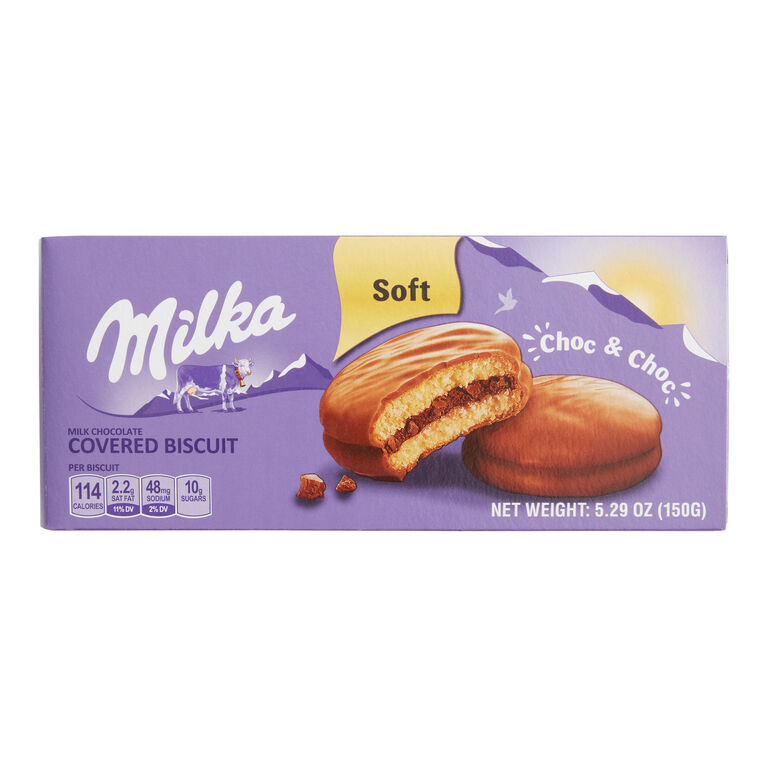 Milka Soft Choc & Choc Milk Chocolate Covered Biscuits image number 1
