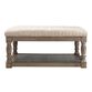Danby Square Ivory Tufted Upholstered Ottoman image number 2