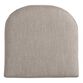 Sunbrella Khaki Ash Cast Gusseted Outdoor Chair Cushion image number 0