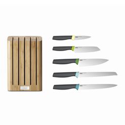 Joseph Joseph Elevate 5 Piece Knife Set with Bamboo Block