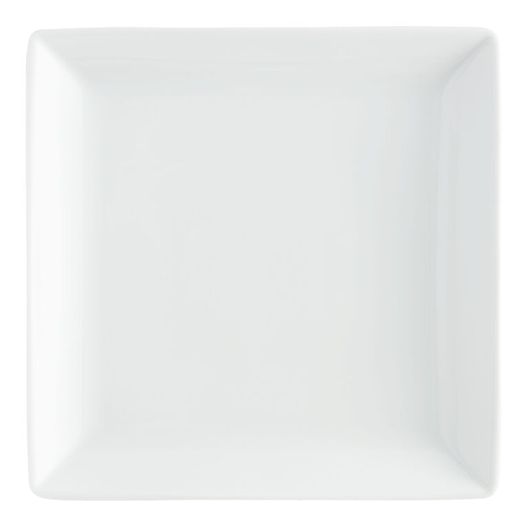 Coupe Square White Porcelain Dinner Plate image number 1