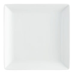 Coupe Square White Porcelain Dinner Plate