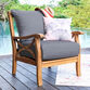 Mendocino Teak Wood 5 Piece Outdoor Furniture Set image number 4