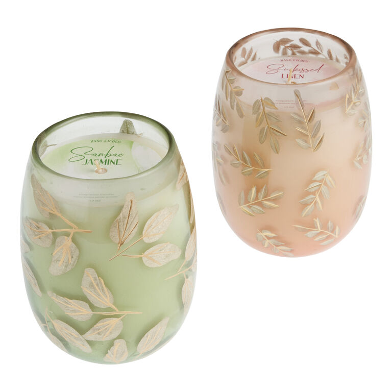 Pastel Ombre Glass Filigree Scented Candle image number 1