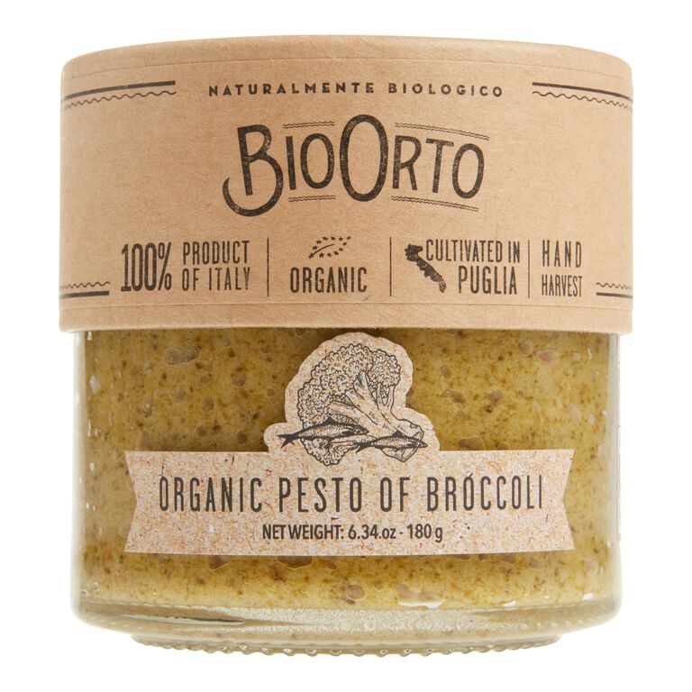 BioOrto Organic Broccoli and Anchovies Pesto Sauce image number 1
