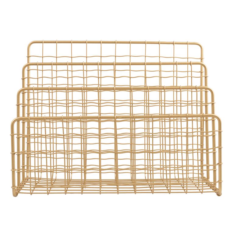 Antonia Gold Wire File Holder image number 2