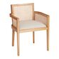 Fynn Wood And Cane Back Dining Armchair image number 0