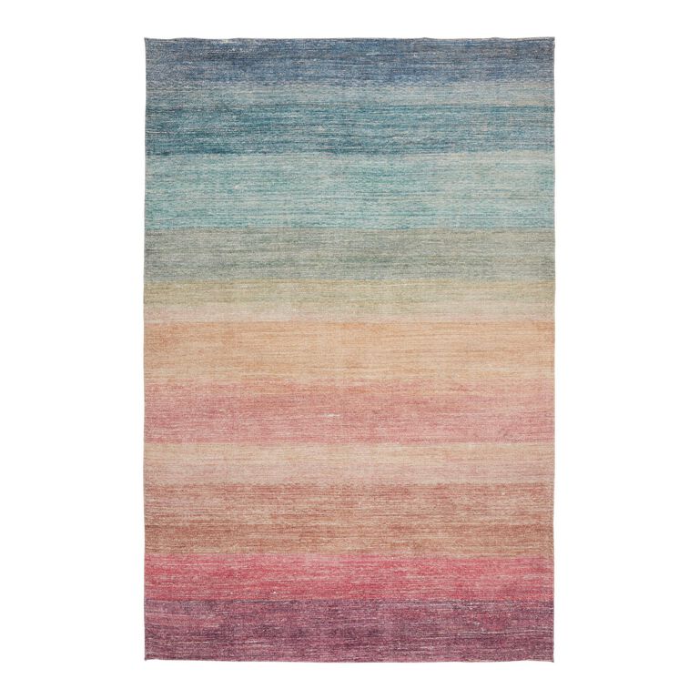 Multicolor Ombre Rainbow Area Rug image number 1