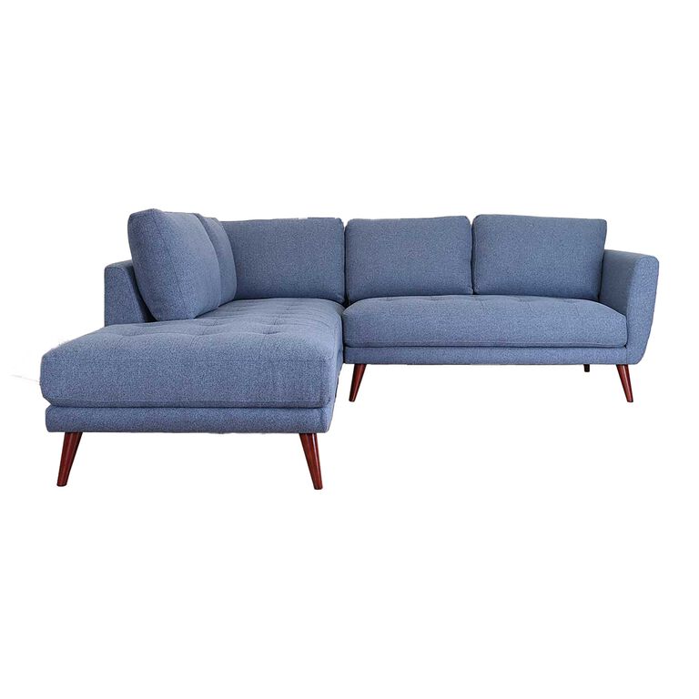Campbell Indigo Blue Left Facing 2 Piece Sectional Sofa image number 3