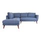 Campbell Indigo Blue Left Facing 2 Piece Sectional Sofa image number 2