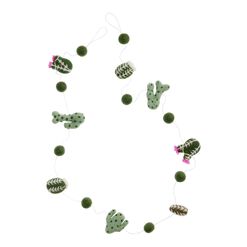 Felted Wool Cactus Garland
