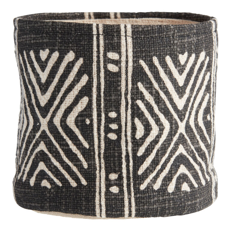Mud Cloth Fabric Planter Pot Cover image number 1