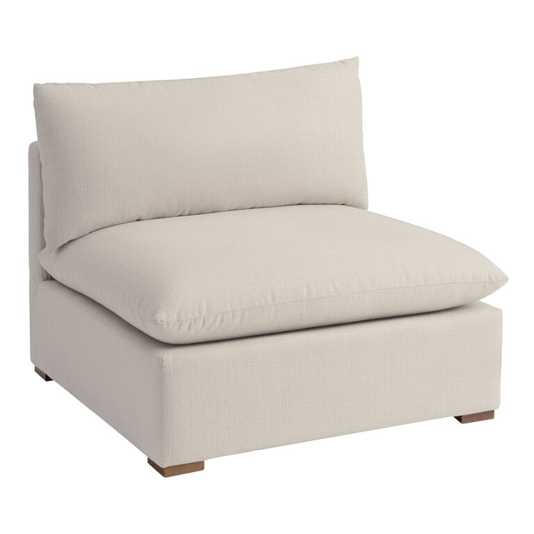 Weston Sand Pillow Top Modular Sectional Armless Chair image number 1
