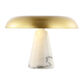 Bram Brass And White Marble Mushroom Table Lamp image number 2