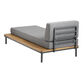 Andorra Reversible Modular Outdoor Chaise Lounge with Table image number 4