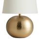 Mavis Hammered Gold Metal Sphere Table Lamp Base image number 0