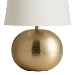 Mavis Hammered Gold Metal Sphere Table Lamp Base