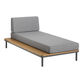 Andorra Reversible Modular Outdoor Chaise Lounge with Table image number 0