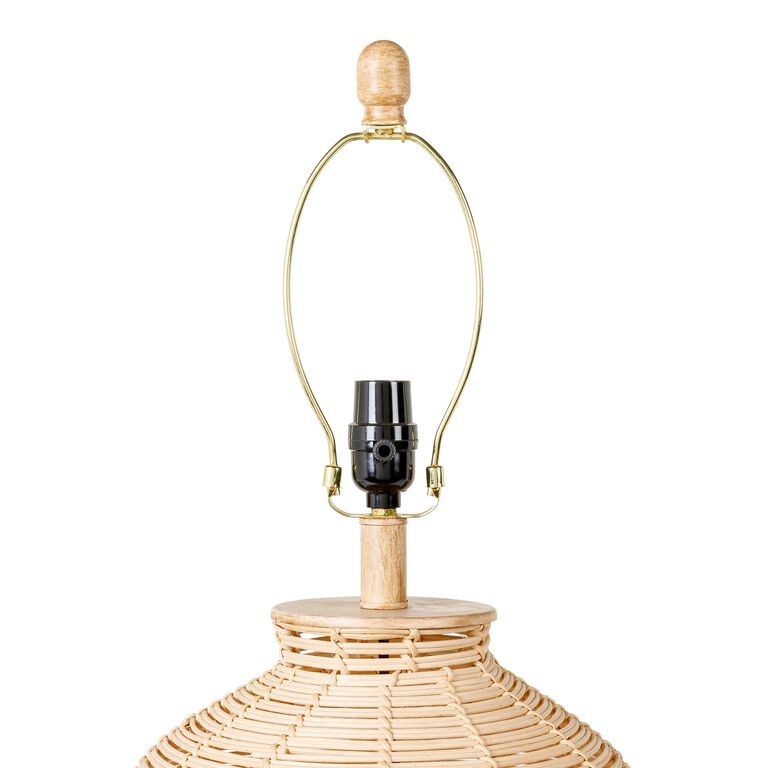 Milner Rattan Open Weave Table Lamp image number 3