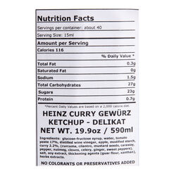 Heinz Curry Spice Ketchup