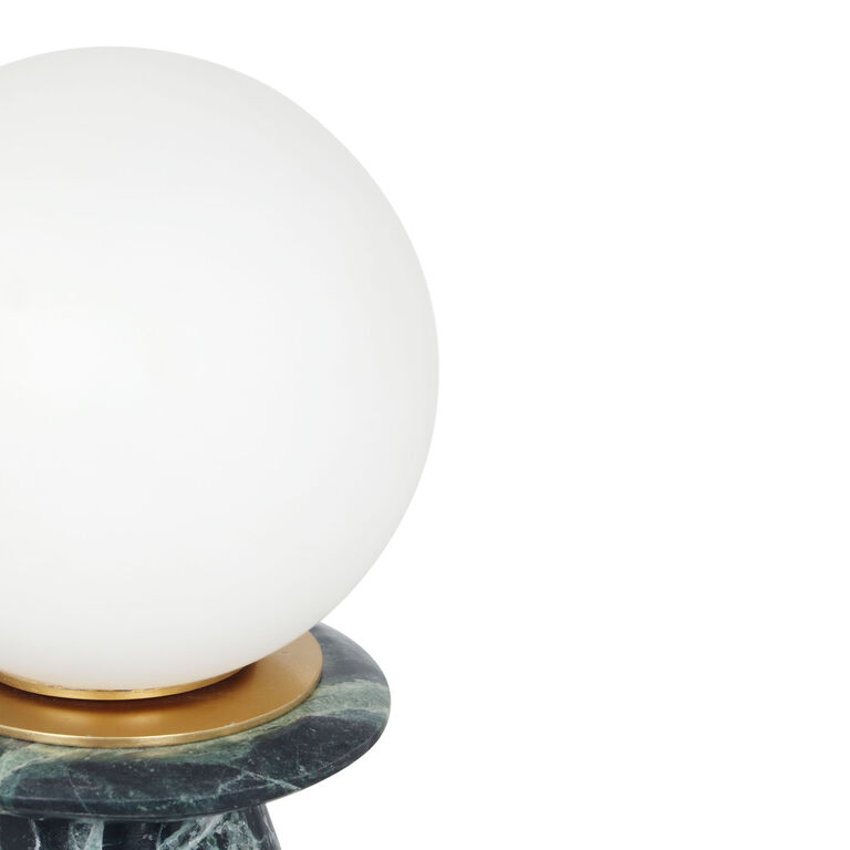 Oceana Frosted Glass Globe and Marble LED Accent Lamp image number 4