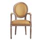 Paige Round Back Upholstered Dining Armchair image number 1