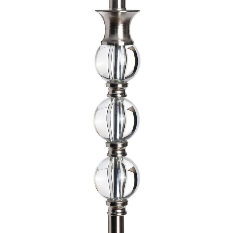 Vida Silver And Acrylic Floor Lamp image number 3