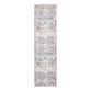 Zoe Gray Floral Distressed Persian Style Area Rug image number 2