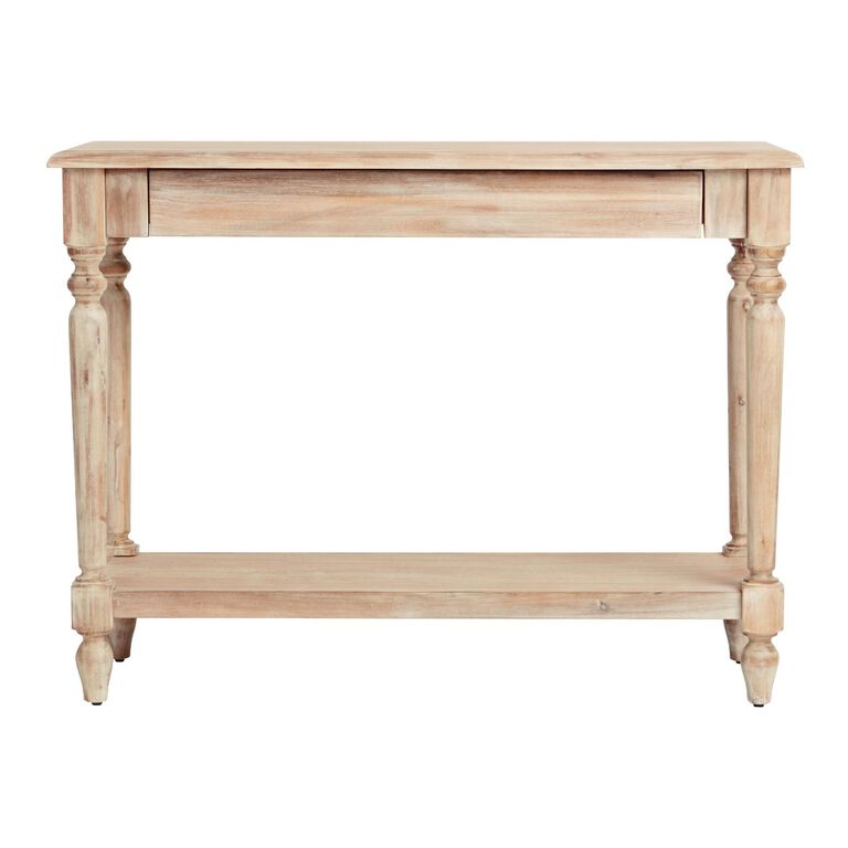 Everett Short Weathered Natural Wood Foyer Table image number 3