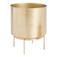 Brushed Gold Planter with Stand image number 0
