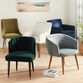 Chelsea Curved Back Upholstered Dining Armchair image number 1