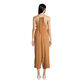 Terracotta And Ivory Khadi Lounge Jumpsuit With Pockets image number 1