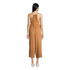 Terracotta And Ivory Khadi Lounge Jumpsuit With Pockets