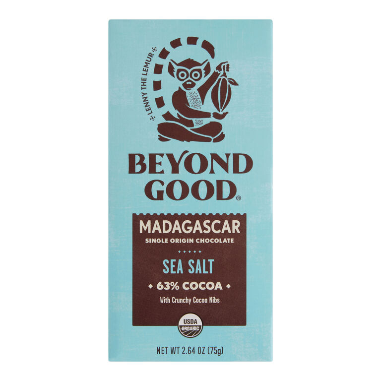 Beyond Good Madagascar Sea Salt And Nibs 63% Chocolate Bar image number 1