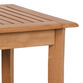 Vero Square Teak Wood End Table with Shelf image number 3