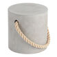 Harlow Cement And Rope Outdoor Accent Stool image number 0