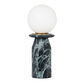 Oceana Frosted Glass Globe and Marble LED Accent Lamp image number 0