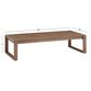 Segovia Light Brown Eucalyptus Outdoor Chow Coffee Table image number 4