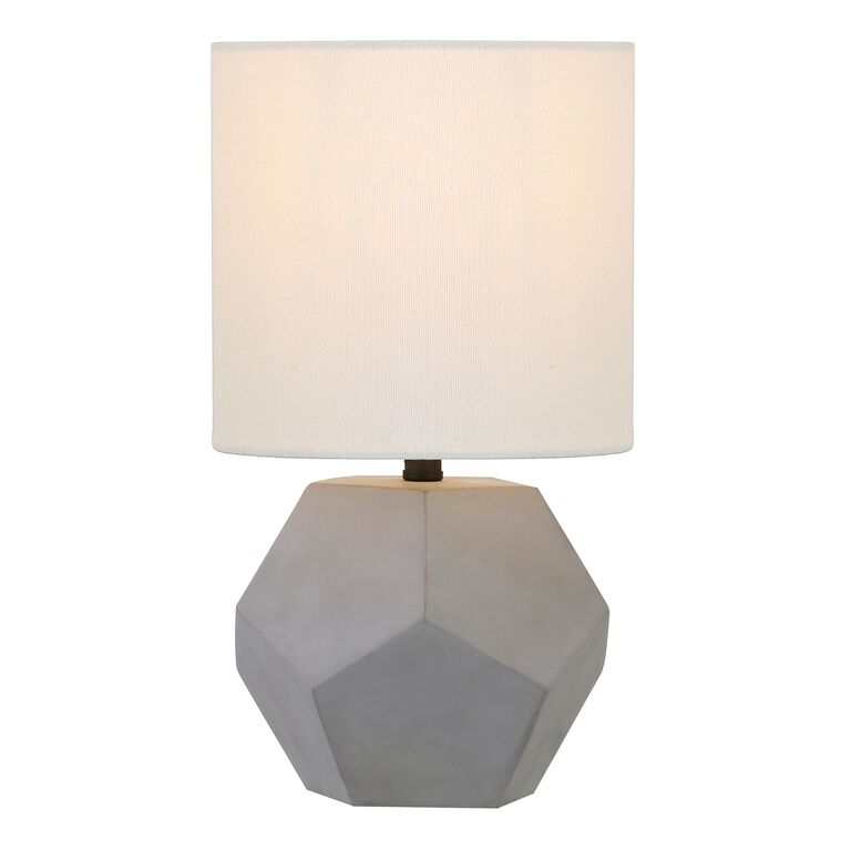 Fredo Geometric Concrete Accent Lamp image number 1