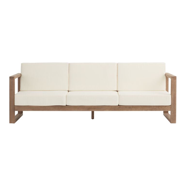 Segovia Light Brown Eucalyptus Outdoor Couch image number 3